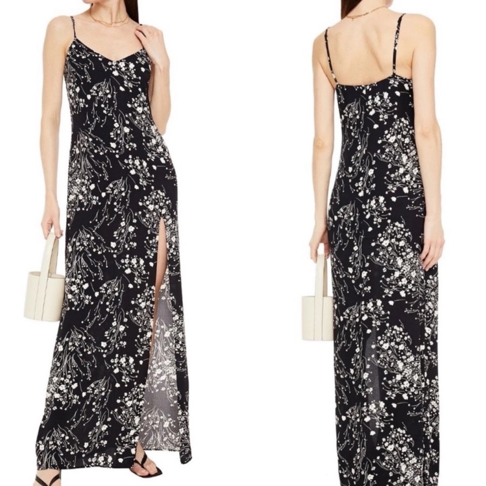 REFORMATION NEW Maxi Dress Solstice Black White 12 Harlow Wedding Party Coastal